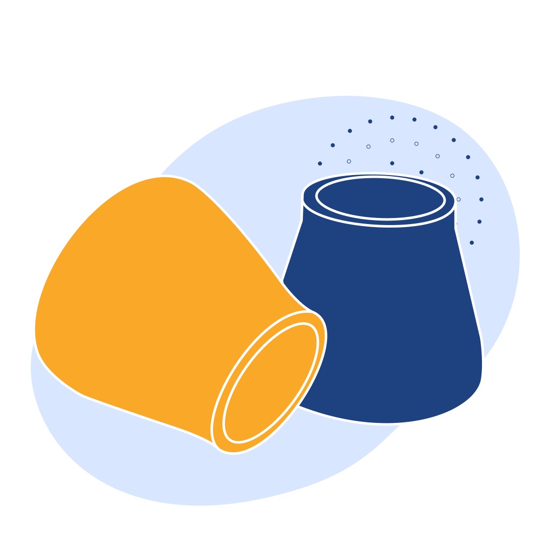 Переход оцинкованный концентрический Ду 159x108 мм