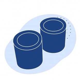 Капролоновая втулка 450х1400 мм белая ПА 6