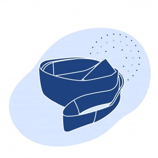 Строп двухпетлевой текстильный коричневый 6 т 5 м